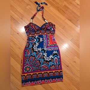 Cache Halter Neck Dress